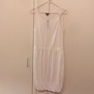 Theory Oirina Furrow Bubble White Sleeveless Dress **NEW**